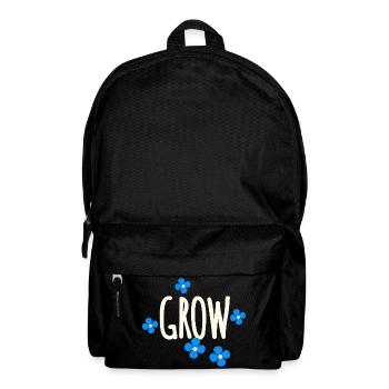 Motif floral Grow - Sac à dos - noir - Devant