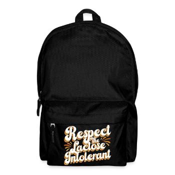 Lactose intolerance Lactose intolerant - Backpack - black - Front