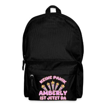 Amberly als Frauenname - Rucksack - Schwarz - Vorne