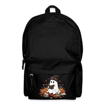 Witch Witch with Pumpkins and Magic Book - Backpack - black - Front