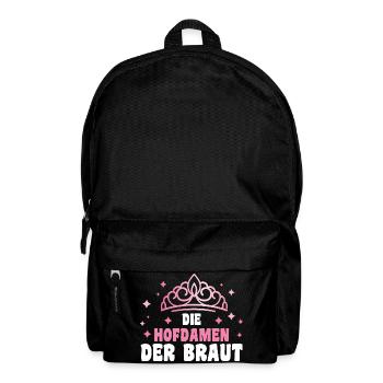 JGA Team Braut Junggesellinnenabschied - Rucksack - Schwarz - Vorne