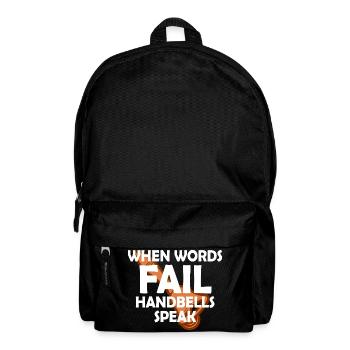 Choir Music Instrument Handbell Choir - Backpack - black - Front