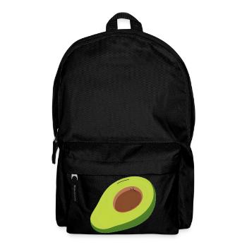 Avocado Halbschnitt Illustration - Backpack - black - Front