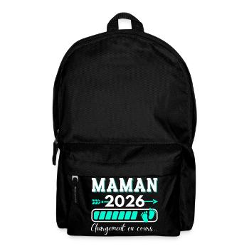 Mama 2026 Spaß Geschenk Mutter kündigt Schwangerschaft an - Rucksack - Schwarz - Vorne