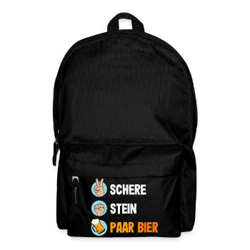 Lustiges Vatertag Geschenk Papa Bier - Rucksack - Schwarz - Vorne