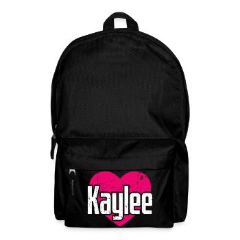 I Love Kaylee Pink Heart I Love Kaylee - Backpack - black - Front