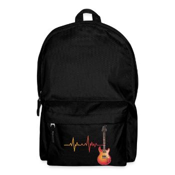 Heartbeat Guitar Gradient - Backpack - black - Front