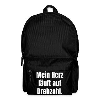 Heart runs on RPM Auto Tuning - Backpack - black - Front