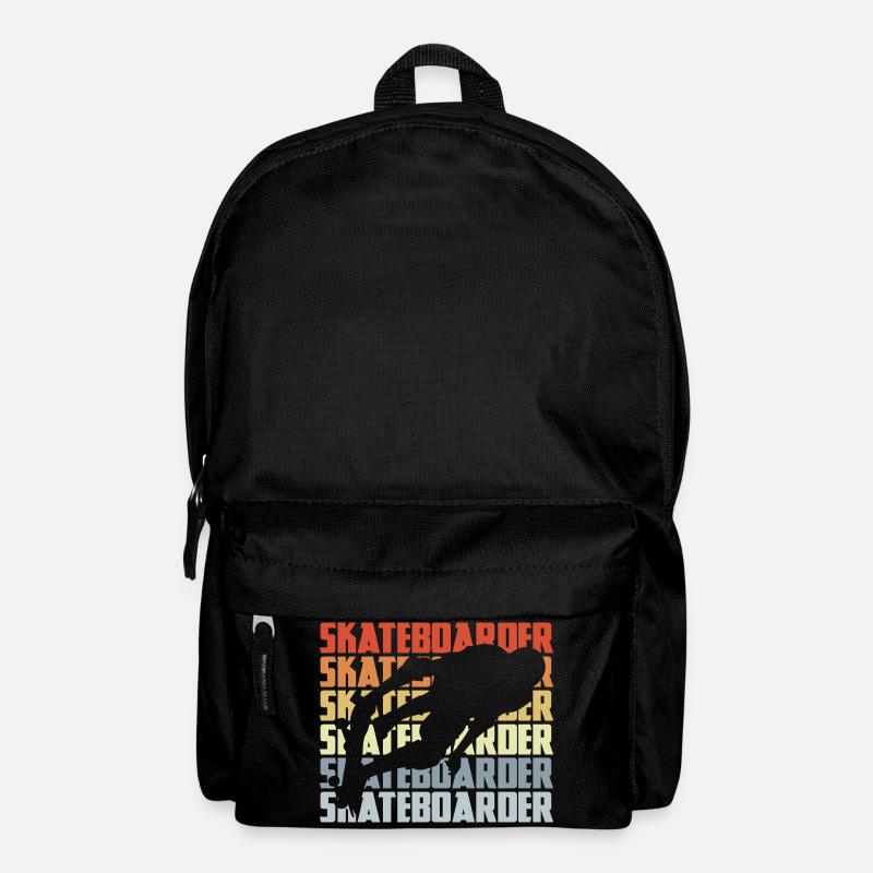 Skateboarder Vintage Look - Sac à dos - noir