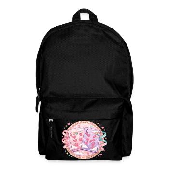Spielkarten 67 Six Seven Valentinstag Herz  - Rucksack - Schwarz - Vorne
