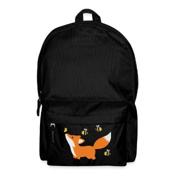 Süßer Fuchs im Sommer minimalistischen Stil - Rucksack - Schwarz - Vorne