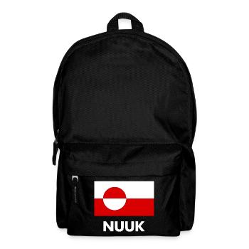 Greenland Flag - Nuuk - Grönland - Denmark Danmark - Rucksack - Schwarz - Vorne