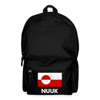 Greenland Flag - Nuuk - Grönland - Denmark Danmark - Rucksack - Schwarz - Vorne