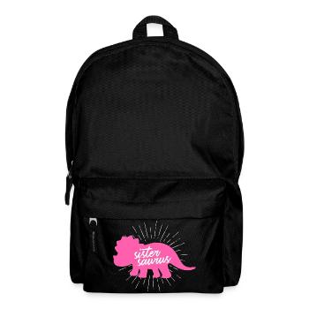 Sistersaurus Drôle de Sœur Dinosaure Tricératops - Sac à dos - noir - Devant