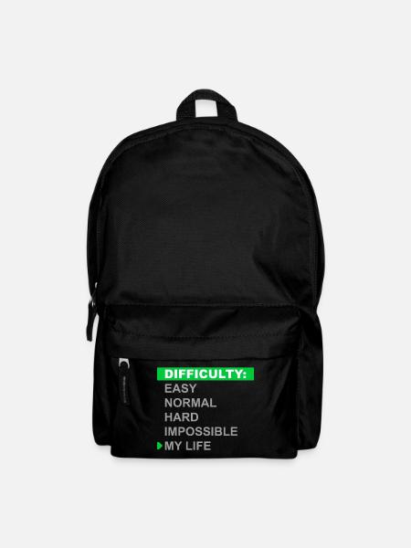 Difficulty Mode – My Life - Backpack - black