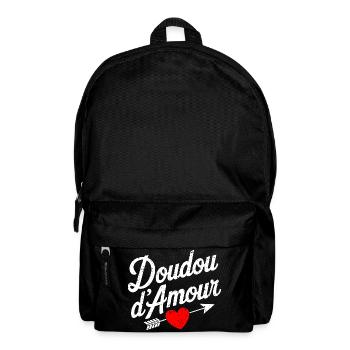 Valentine's Day Love Cuddly Toy Couple - Backpack - black - Front