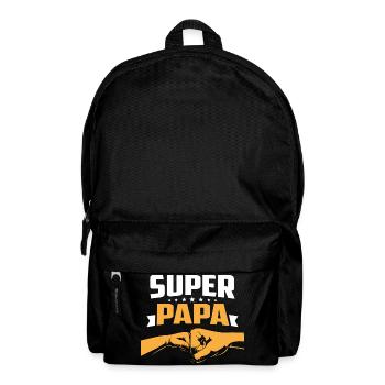 Super Papa Idea Cadeau Fête Des Fathers Anniversaire - Rucksack - Schwarz - Vorne