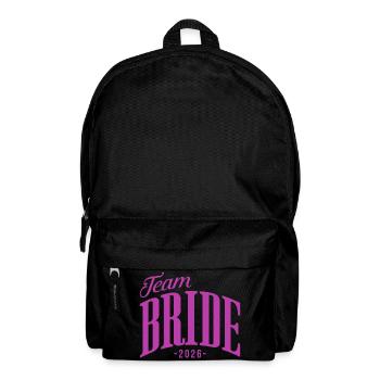 Team Braut JGA Junggesellinnenabschied 2026  - Rucksack - Schwarz - Vorne
