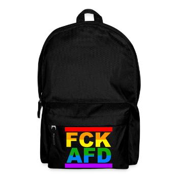FCK AFD - Rucksack - Schwarz - Vorne
