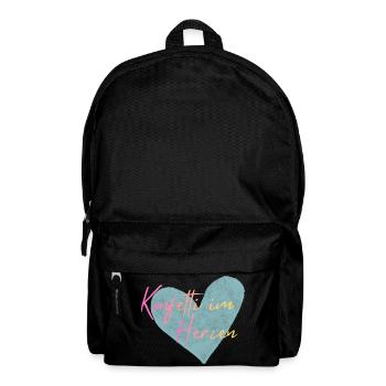 Konfetti im Herzen  - Rucksack - Schwarz - Vorne