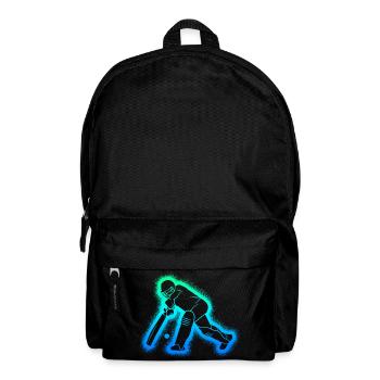 Cricket Jungen Kinder Herren Cricketspieler - Rucksack - Schwarz - Vorne