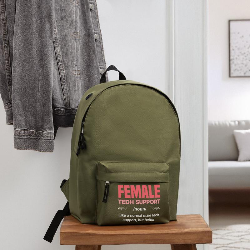 Tech Support Frau Definition IT Admin Computer Rucksack