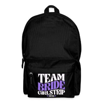 Team Bride Hen Party Bachelorette Party 2026 - Backpack - black - Front