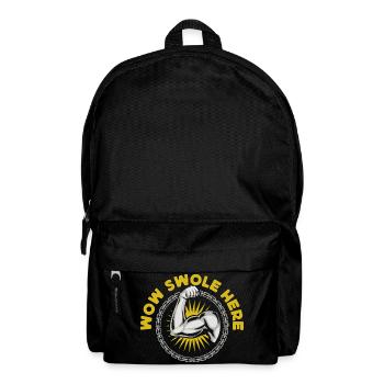 Motivation fitness Bodybuilder Wow Swole ici - Sac à dos - noir - Devant