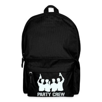 Party Crew Silhouette with Cheers - Backpack - black - Front