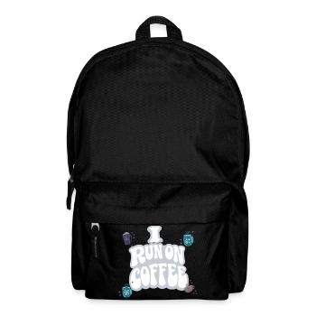 ICH ARBEITE IM CAFÉ | Koffein-Morgenhumor - Rucksack - Schwarz - Vorne