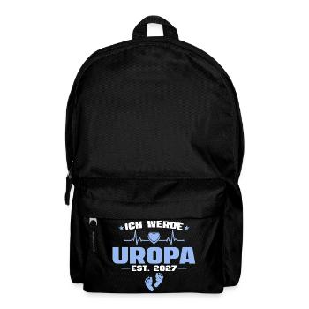 Ich werde Uropa 2027 - Baby Ankündigung Geschenk - Rucksack - Schwarz - Vorne