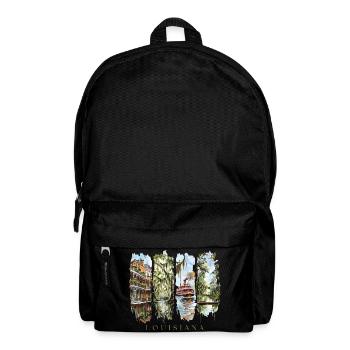 Louisiana Vacation Travel – Bayou & New Orleans - Backpack - black - Front