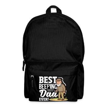Best Beeping Dad Detectorist Saying - Backpack - black - Front