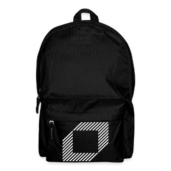 Geometric Square out of lines - Backpack - black - Front