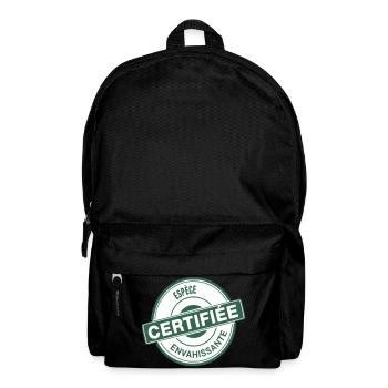Insigne Espèce envahissante Certifiée - Sac à dos - noir - Devant