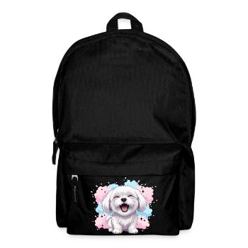 Éclaboussure pastel joyeuse et duveteuse - Sac à dos - noir - Devant