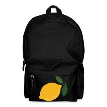 Goldene Zitronen-Skizze - Rucksack - Schwarz - Vorne