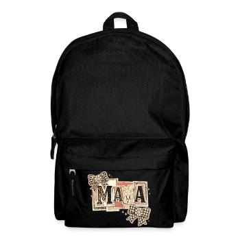 Mama Leopard und Bögen | Muttertagsgeschenk - Rucksack - Schwarz - Vorne