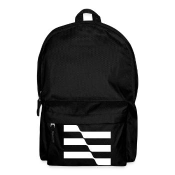 Geometric Stripes design - Backpack - black - Front