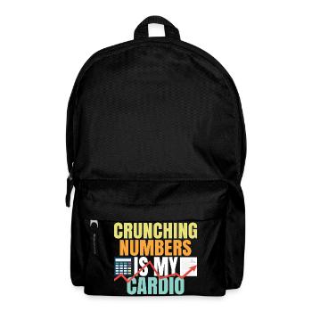 Counting Numbers Is My Cardio Crunching Numbers - Backpack - black - Front