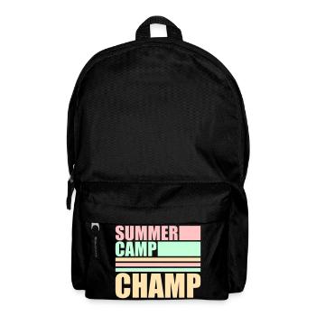 Summer Camp Champ Fun Kids Outdoor Adventure - Backpack - black - Front