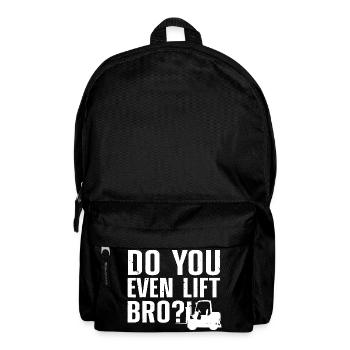 Hebst du überhaupt den Bro Tractor Tee hoch? - Rucksack - Schwarz - Vorne