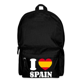 J’aime l’Espagne - Fan de Love Heart Espagne - Sac à dos - noir - Devant