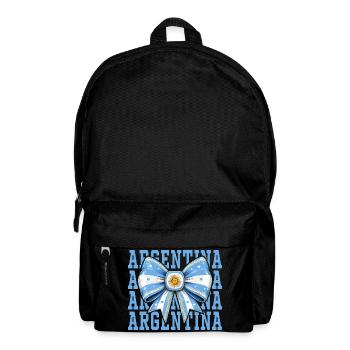 Nœud Drapeau Argentine | Style Coquette Argentin - Sac à dos - noir - Devant