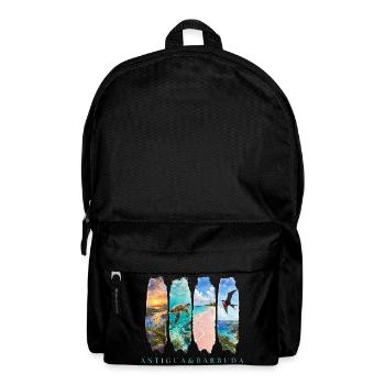 Antigua Barbuda Travel – Caribbean Beach & Sea - Backpack - black - Front