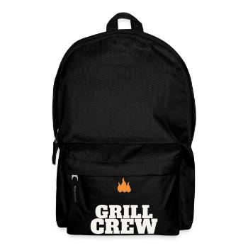 Grill Crew BBQ Grilling Grill Master Team Father's Day - Backpack - black - Front