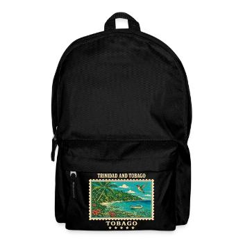 Trinidad und Tobago Tobago Vintage Reisemarke - Rucksack - Schwarz - Vorne