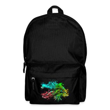Art éclaboussé Crocodile sauvage - Sac à dos - noir - Devant