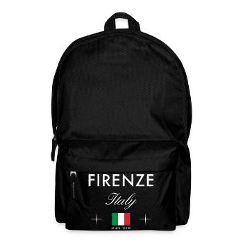 Florenz Italien Koordinaten Reise Souvenir - Rucksack - Schwarz - Vorne