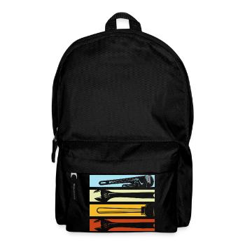 Anlagenmechaniker SHK Sanitär Heizung Handwerk - Rucksack - Schwarz - Vorne